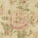 Floral pattern on gold background